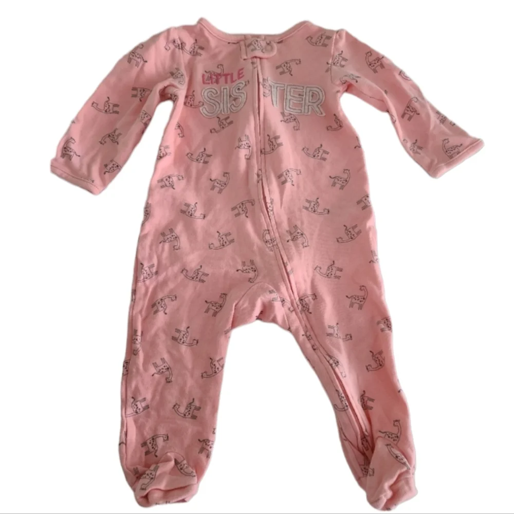 Onesies Baby Girl Bundle Lot Carter's Gerber Blue Pink Orange Size6-9 Months